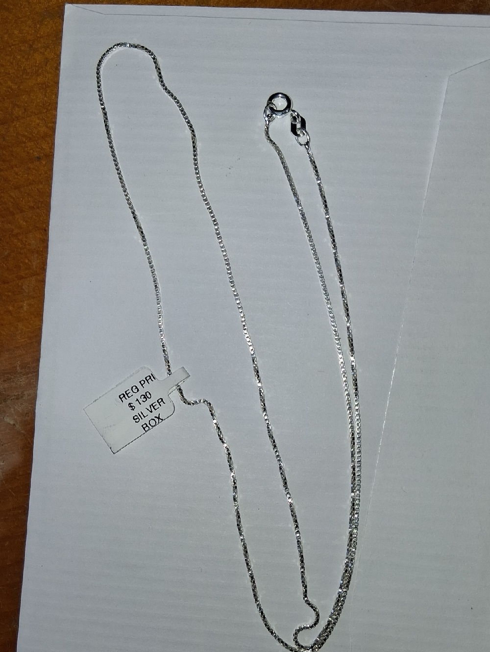 Stamped S925 .Sterling Silver Thin Figaro Chain Necklace